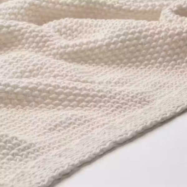 HUMLEMOTT ХЮМЛЕМОТТ Плед - белый с оттенком 130x170 см - схема-чертеж с размерами