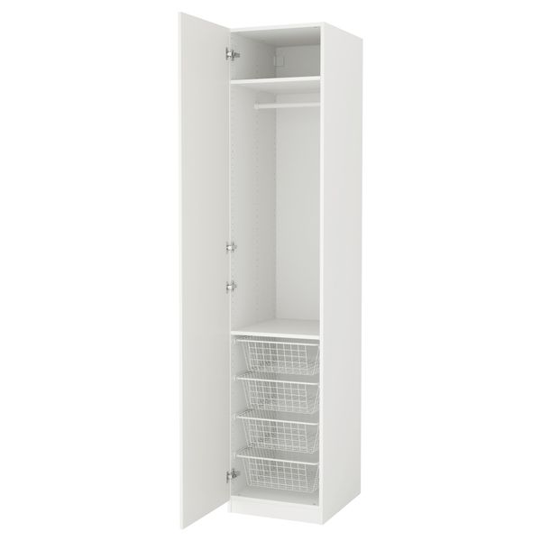 Гардероб ПАКС, белый, Танем белый (50x60x236 см) - фото 1