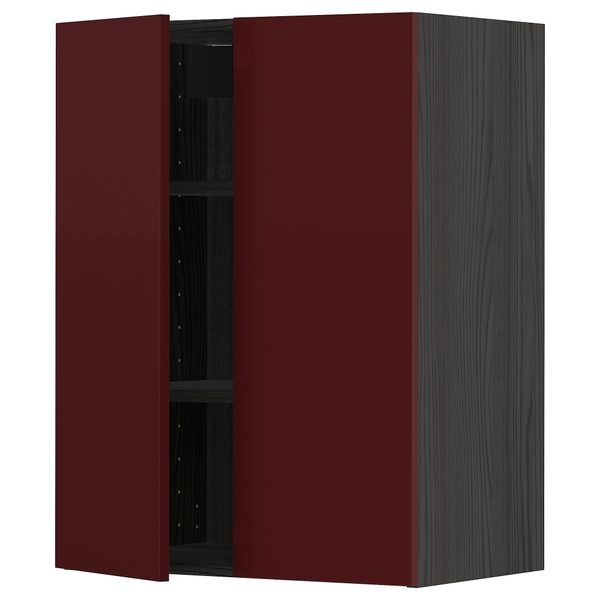 Навесной шкаф с полками, 2 дверцы, 60x80 cm IKEA METOD МЕТОД 994.577.88 - фото 2