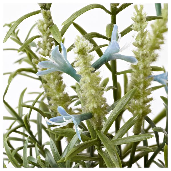 Искусственное растение в горшке ФЕЙКА, лаванда синий (9 см) - схема-чертеж с размерами