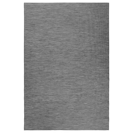 Ковер безворсовый, для/дома/улицы, серый-черный 200x300 см IKEA HODDE ХОДДЕ 403.708.53