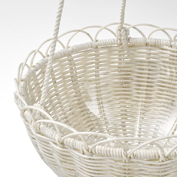 Кашпо подвесное, для дома, улицы белый 27 см IKEA GALIAMELON ГАЛИАМЕЛОН 105.052.07 - схема-чертеж с размерами