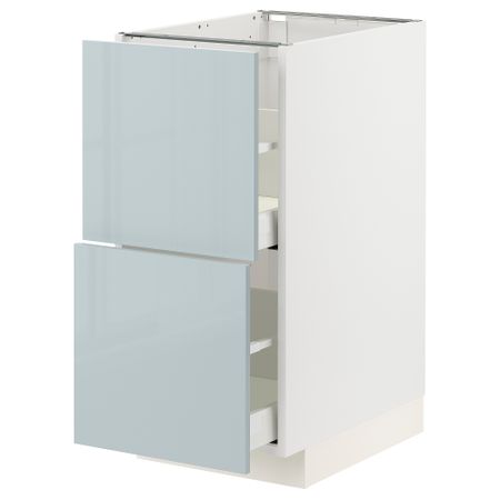 Напольный шкаф 2 фасада, 2 высоких ящика, 40x60 cm IKEA METOD МЕТОД, MAXIMERA МАКСИМЕРА 794.788.81