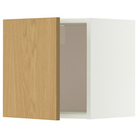 METOD Навесной шкаф - белый/Sinarp дубовый шпон 40x40 см