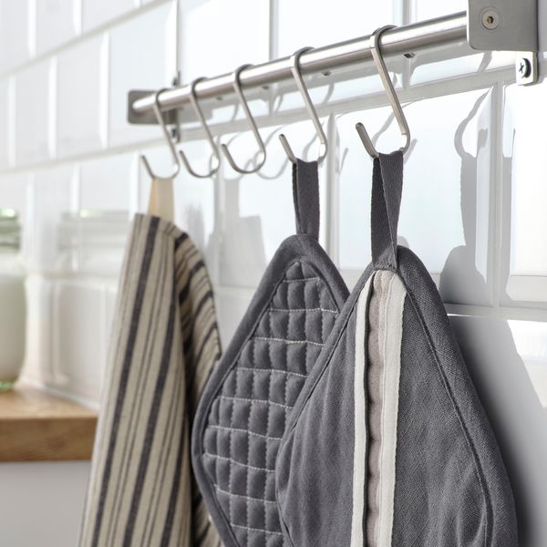 Прихватка, серый-бежевый, 19x19 см IKEA MARIATHERES МАРИАТЕРЕС 704.796.01 - фото 6