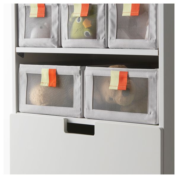 Коробка СЛЭКТИНГ, серый, зеленый (27x42x17 см) - схема-чертеж с размерами