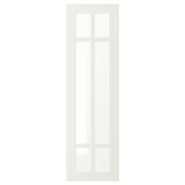 STENSUND Стеклянная дверь - белый 30x100 см - фото 1
