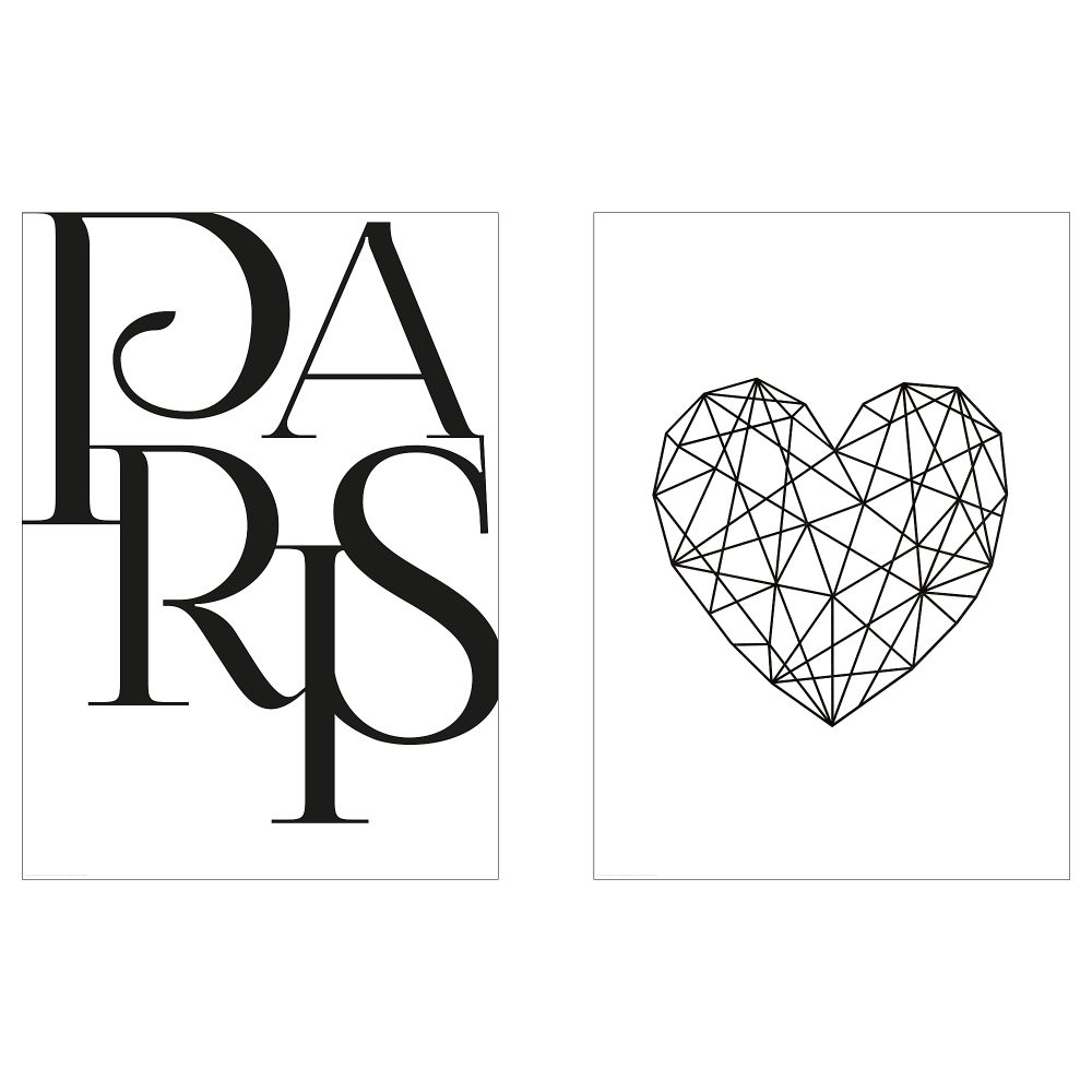 Постер, Сердце Парижа, 40x50 см IKEA DRÖMBILD ДРЁМБИЛЬД 504.469.23 - фото 1