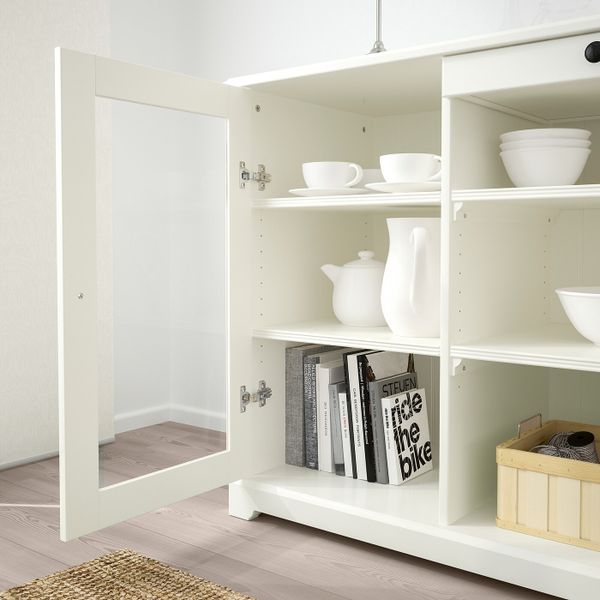 Сервант, белый 145x87 см IKEA LIATORP ЛИАТОРП 504.397.29 - фото 3