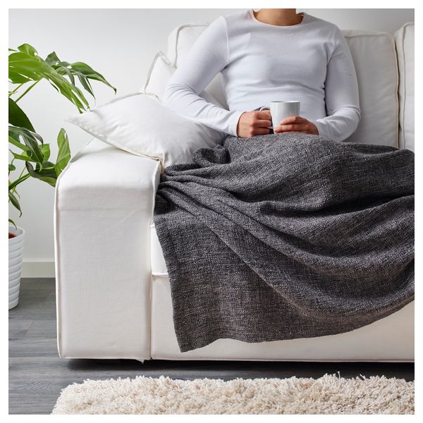 Плед ГУРЛИ, серый/черный (120x180 см) - фото 4