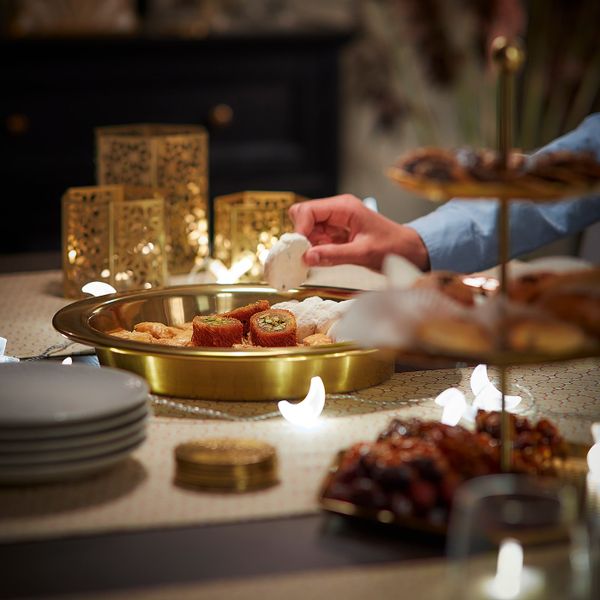 Блюдо, золотой 35 см IKEA LJUVARE ЛЬЮВАРЕ 004.921.25 - схема-чертеж с размерами