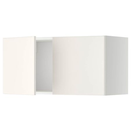 Навесной шкаф с 2 дверями, белый/Веддинге белый 80x40 см IKEA METOD МЕТОД 992.240.82