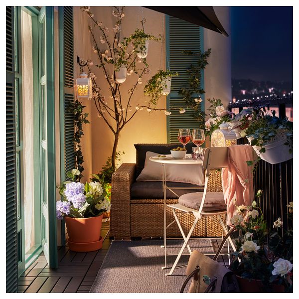 Садовое кресло, коричневый/Холло черный IKEA СОЛЛЕРОН 592.611.37 - фото 2