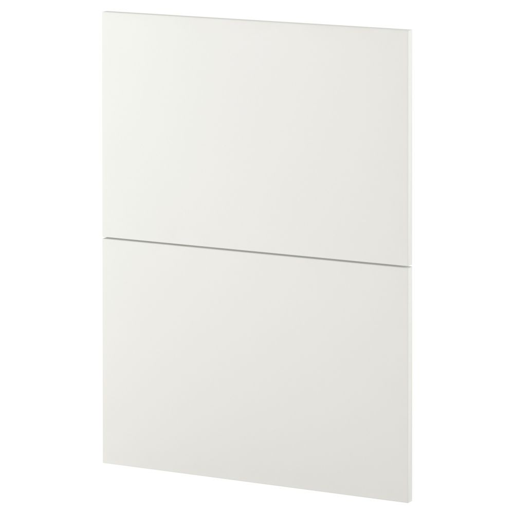 2 фронтальных панели для посудомоечной машины МЕТОД, Хэггеби белый (60 см) - схема-чертеж с размерами