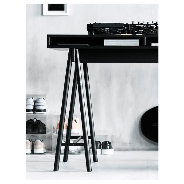 Стол на опорах СПЭНСТ, черный (136x70 см) - фото 4