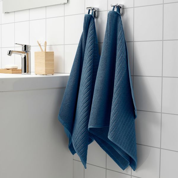 Полотенце, синий 50x100 см IKEA VÅGSJÖN ВОГШЁН 104.880.57 - схема-чертеж с размерами
