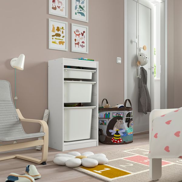 TROFAST Комбинация д/хранения+контейнеры - белый/белый 46x30x94 см - фото 2