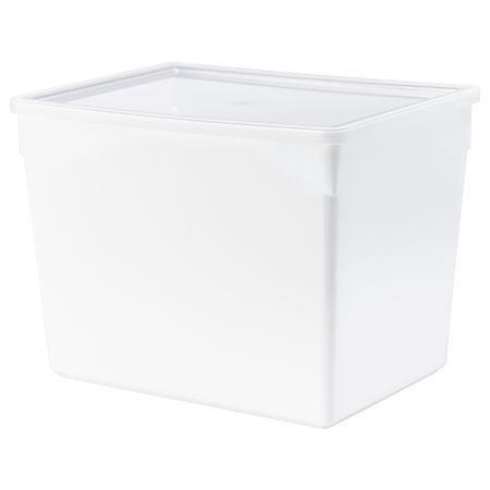 Контейнер + крышка для сухих продуктов ТИЛЛЬСЛУТА, белый (31x23x23 см)