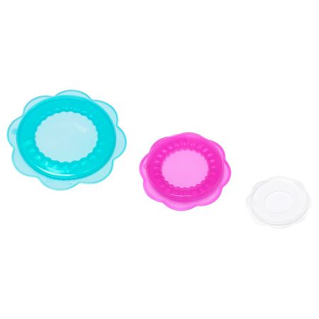 Крышка для продуктов, 3 шт., силикон разноцветный IKEA ÖVERMÄTT ОВЕРМЭТТ 204.548.01