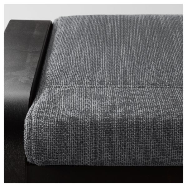 Табурет для ног ПОЭНГ, черно-коричневый, Хилларед антрацит - фото 2