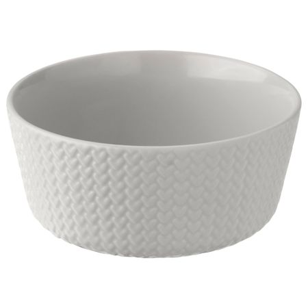 Миска ВИНТЕР 2017, узор «вязание», светло-серый (14 см)