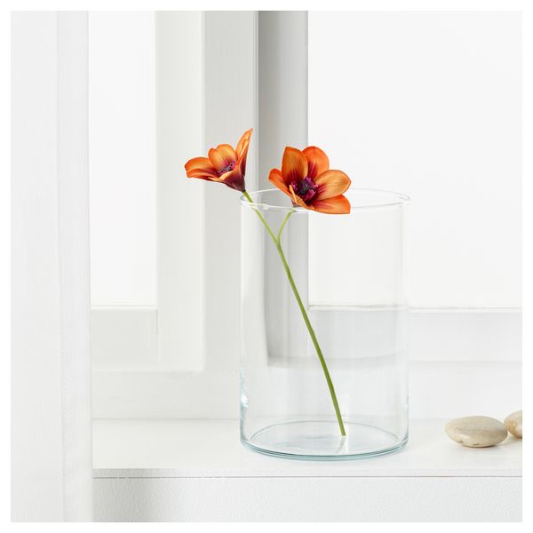 Цветок искусственный СМИККА, Арлекин, оранжевый (24 см) - фото 2