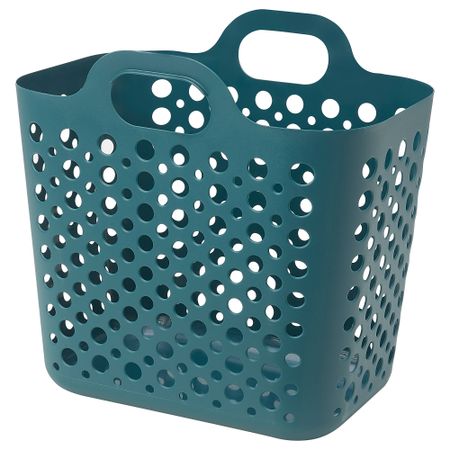 Гибкая корзина для белья, 24 л, бирюзовый IKEA SLIBB СЛИББ 504.989.93