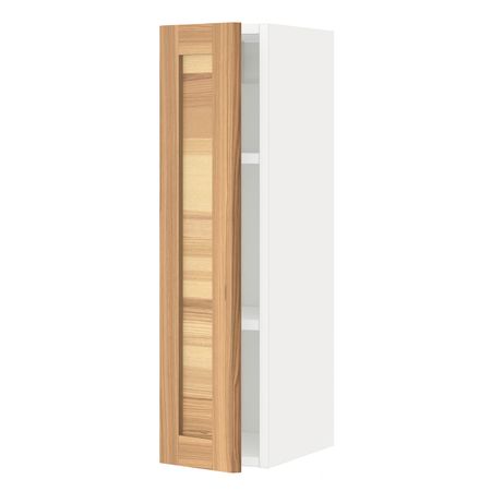 Навесной шкаф с полками, белый/Торхэмн ясень 20x80 см IKEA METOD МЕТОД 394.451.52