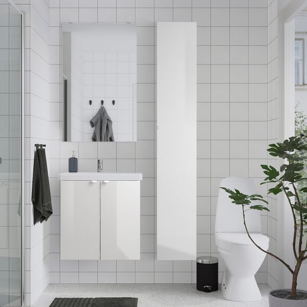 IKEA в интерьере ванной - схема-чертеж с размерами