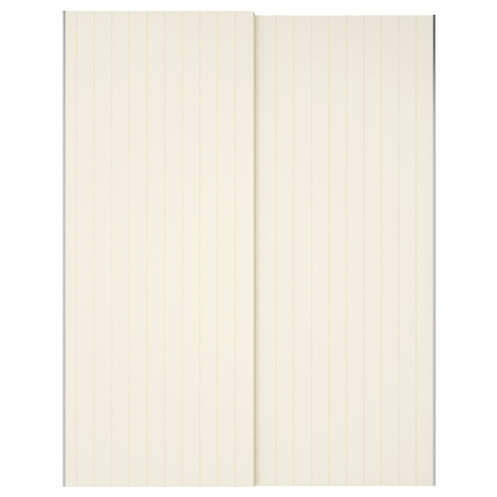 Пара раздвижных дверей БЕРГСФЬЁРД, белый (150x236 см) - фото 1