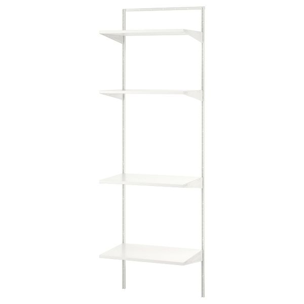 Стеллаж, белый 62x40x201 см IKEA BOAXEL БОАКСЕЛЬ 693.926.18 - фото 1