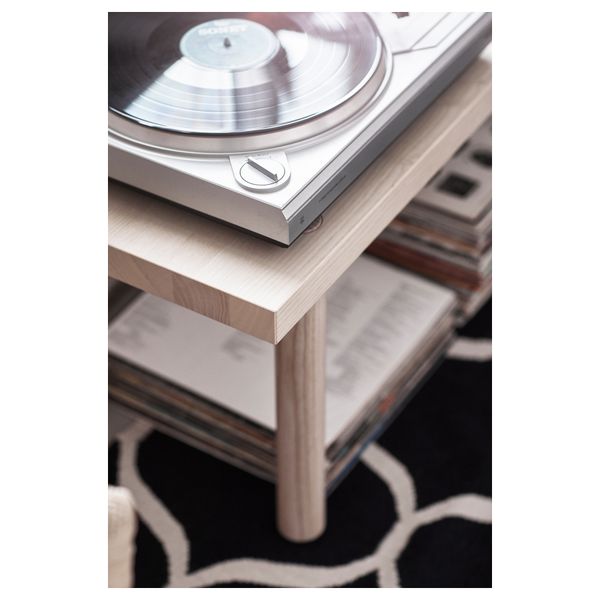 Журнальный стол СТОКГОЛЬМ 2017, ясеневый шпон (100x41 см) - схема-чертеж с размерами