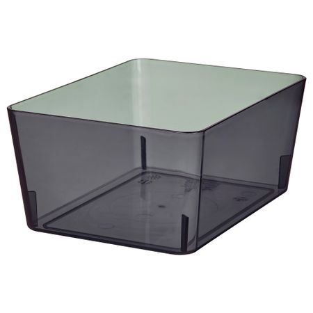 Контейнер, прозрачный черный, 13x18x8 см IKEA KUGGIS КУГГИС 605.685.08