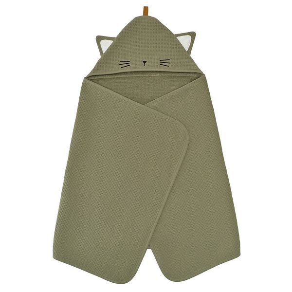 GULDVÄVARE ГУЛЬДВЭВАРЕ Полотенце с капюшоном - зеленый 60x125 см - фото 1