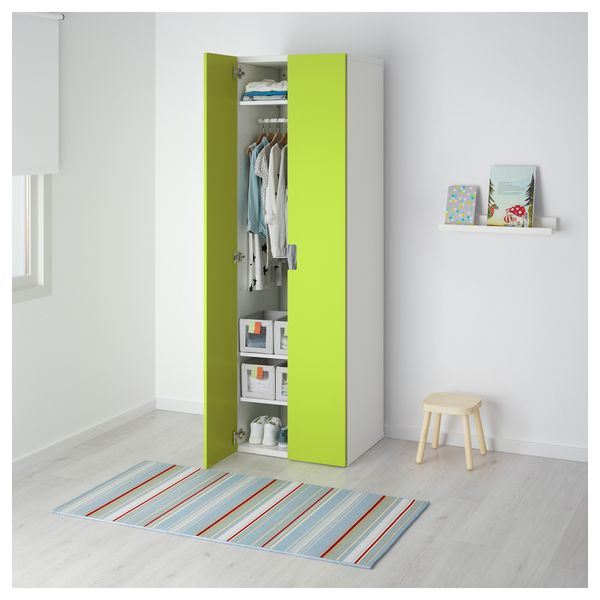 Гардероб СТУВА, белый, зеленый (60x50x192 см) - фото 2