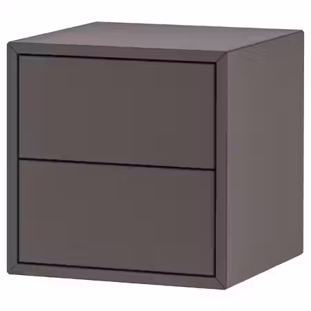 EKET Шкаф с 2 ящиками - темно-серый 35x35x35 см