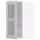 METOD Навесной шкаф/полки/стеклян дверца - белый/Lerhyttan светло-серый 30x60 см