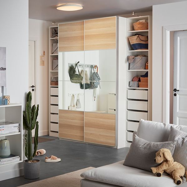 Гардероб, белый/Мехамн Аули 250x66x236 см IKEA PAX ПАКС 093.057.42 - фото 2