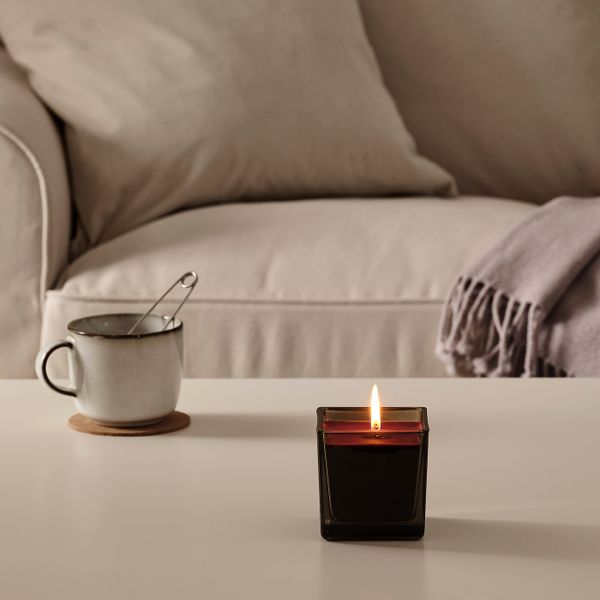 Ароматическая свеча в стакане, сосна/черный 8 см IKEA FRAMFÄRD ФРАМФЭРД 704.967.90 - фото 2