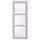 LERHYTTAN Стеклянная дверь - светло-серый 40x100 см