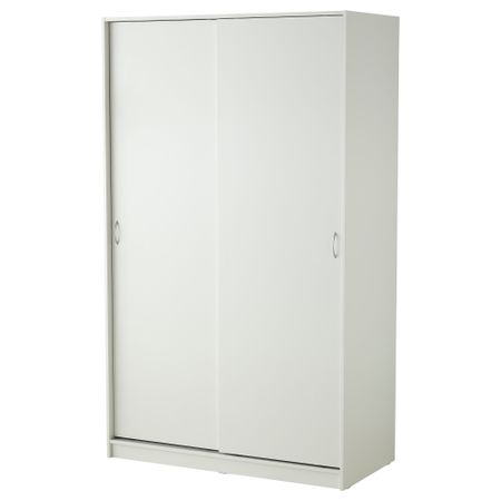 Гардероб с 2 раздвижными дверцами ТОДАЛЕН, белый (120x202 см)