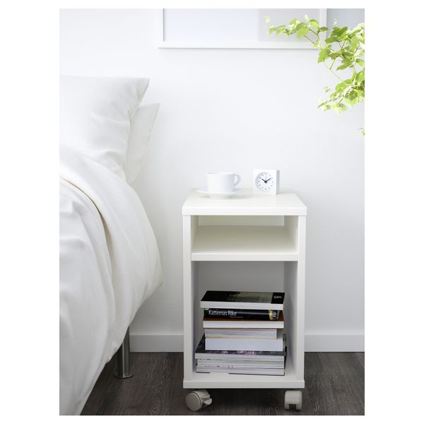 Прикроватный столик ОЛТЕДАЛЬ, белый (32x50 см) - фото 2