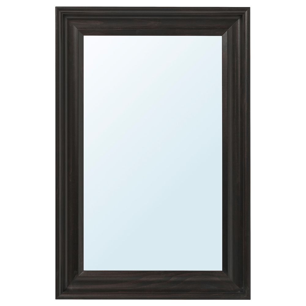 Зеркало, черно-коричневый 60x90 см IKEA ХЕМНЭС 203.692.09 - фото 1