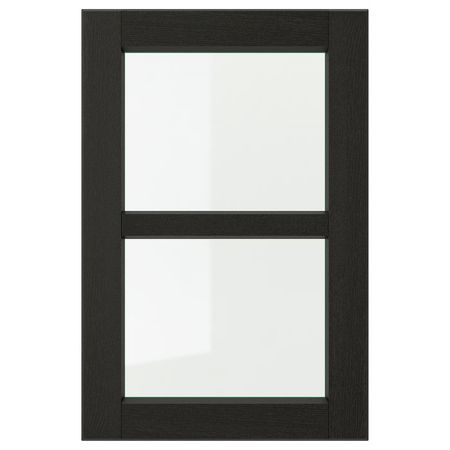 LERHYTTAN Стеклянная дверь - черная морилка 40x60 см