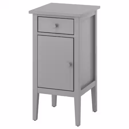 GULLABERG Столик прикроватный - с 1 ящиком с дверью/серый 38x40x75 см