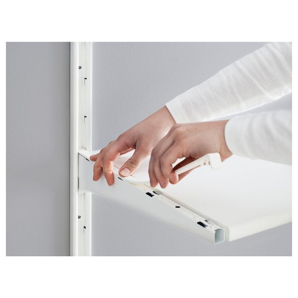 Консоль, белый 38 см IKEA АЛЬГОТ 803.794.65 - схема-чертеж с размерами