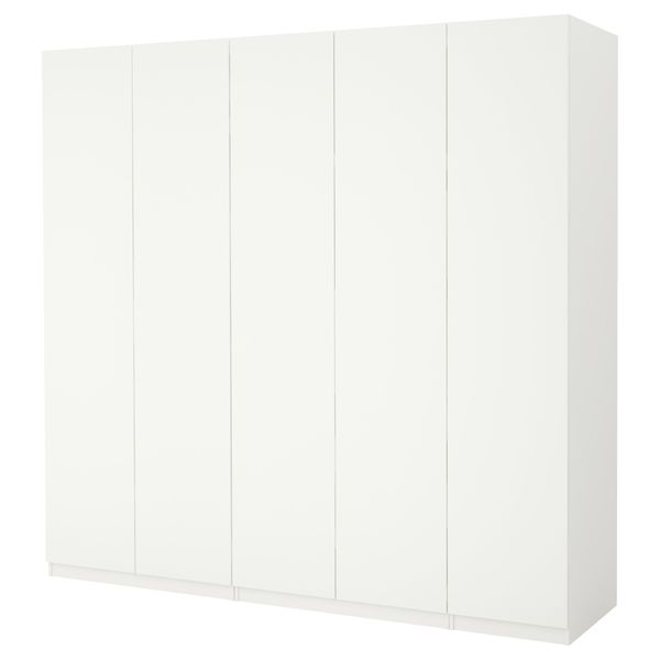 Гардероб ПАКС, белый, Бальстад белый - схема-чертеж с размерами