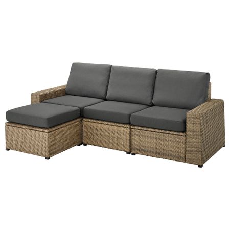 3-местный модульный диван, садовый, 223x144x88 cm IKEA SOLLERÖN СОЛЛЕРОН 392.527.04