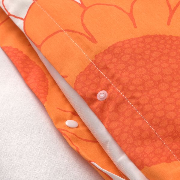 Пододеяльник и 2 наволочки, оранжевый, 200x200, 50x60 см IKEA KRANSMALVA 905.720.09 - фото 5