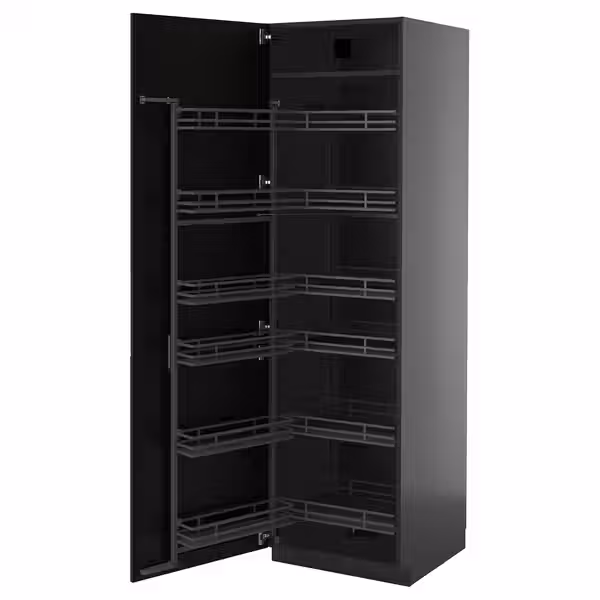 METOD Высокий шкаф с выдвижным модулем - фото 1